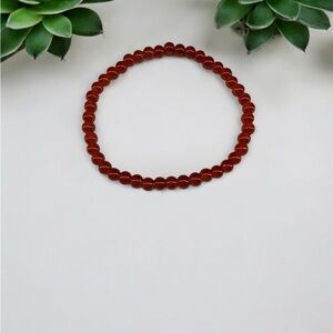 Carnelian Beaded Bracelet